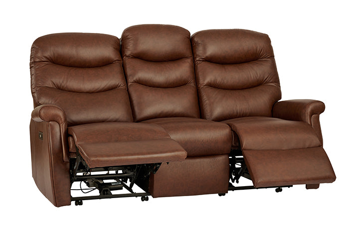 Celebrity Hollingwell Three Seater Manual Reclining Leather Sofa