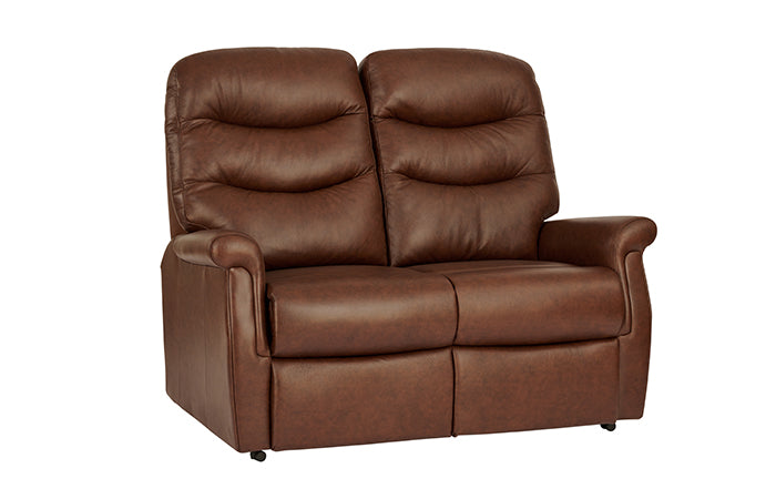 Celebrity Hollingwell Two Seater Electric Powered Reclining Leather Sofa With Lumbar & Headrest Adjustment Option