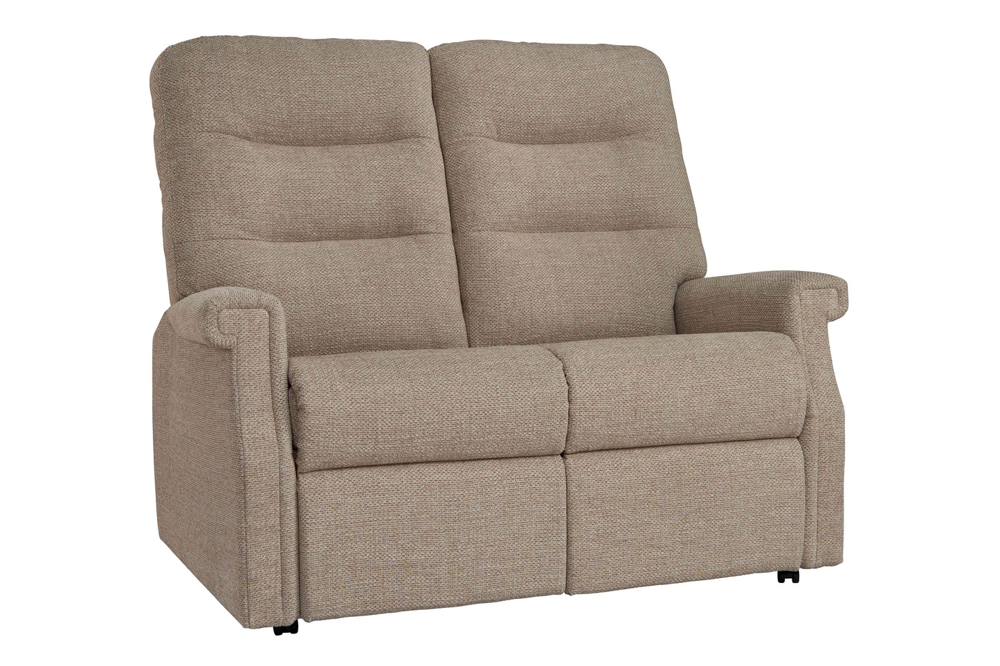 Beige celebrity sandhurst recliner sofa on a white background