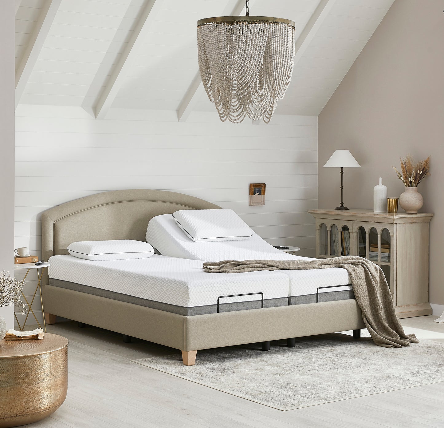 Eden Premium Upholstered Adjustable Bed Base Only VAT FREE