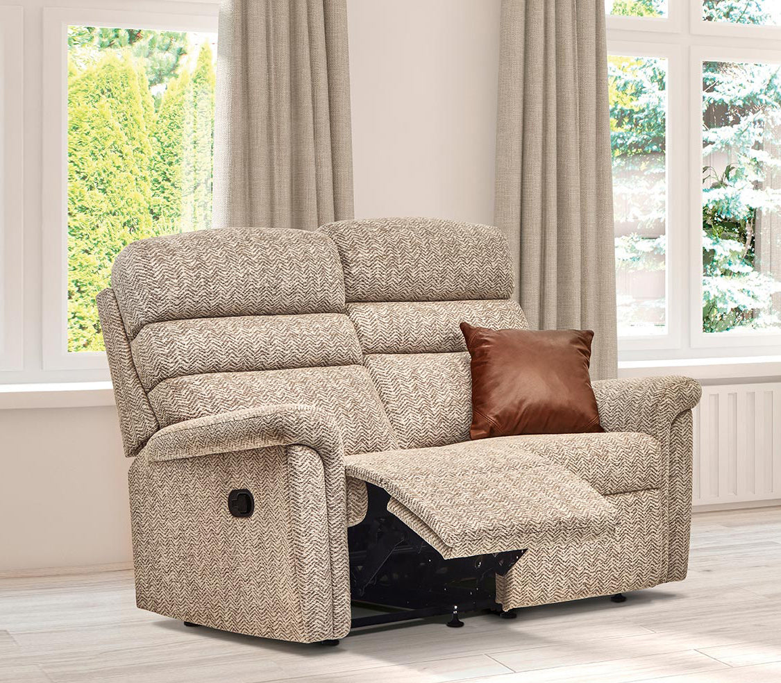 Sherborne Comfi-Sit Two Seater Manual Reclining Fabric Sofa