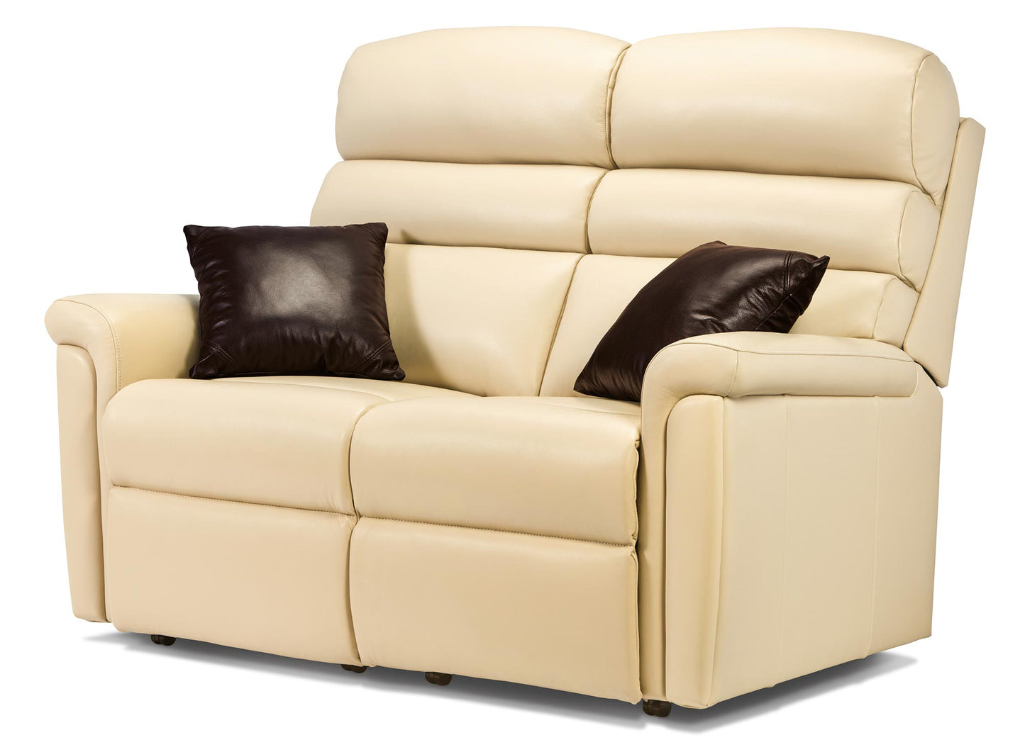 Sherborne Comfi-Sit Two Seater Fixed Leather Sofa