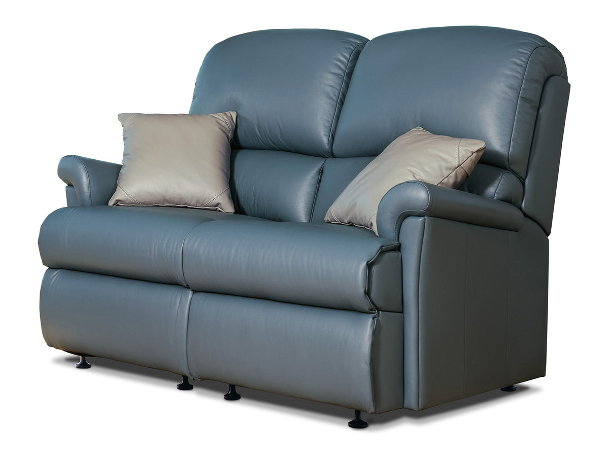 Sherborne Nevada Two Seater Fixed Leather Sofa