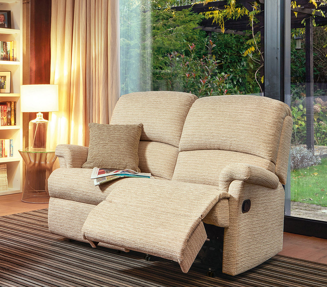 Sherborne Nevada Two Seater Manual Reclining Fabric Sofa