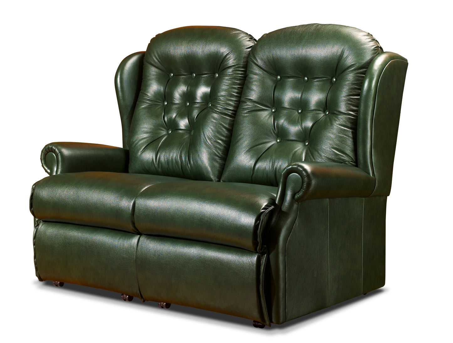 Sherborne Lynton Two Seater Fixed Leather Sofa