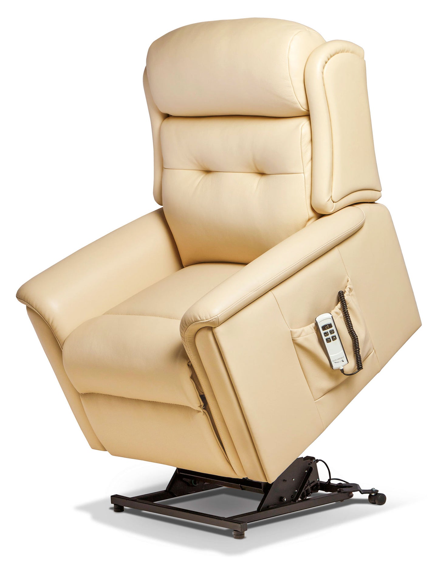 Sherborne Roma Single Motor Leather Rise And Recliner Armchair With Lumbar Or Headrest Adjustment Option VAT FREE