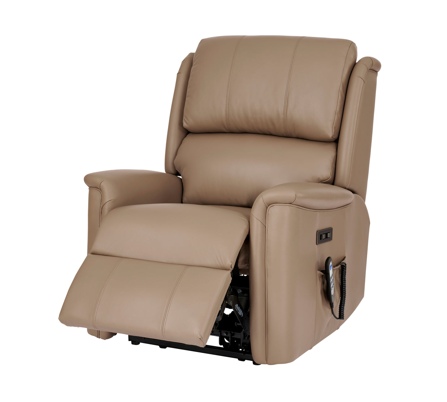 Celebrity Farndon Electric Powered Recliner Leather Armchair With Lumbar & Headrest Adjustment Option