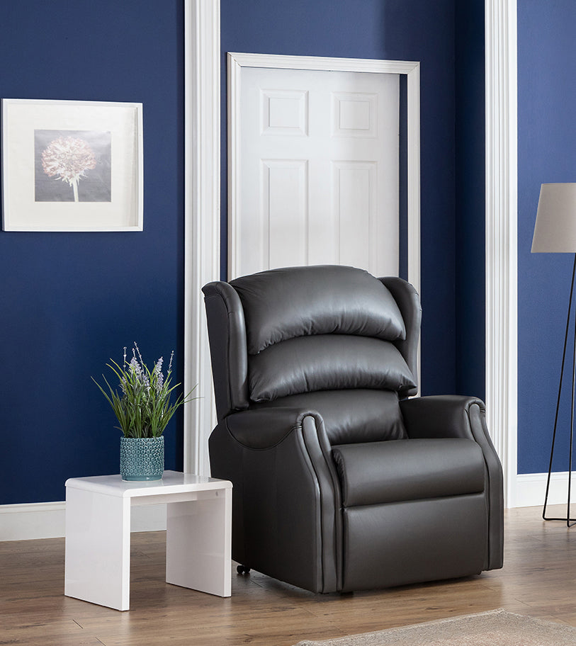 Celebrity Westbury Electric Powered Recliner Leather Armchair With Lumbar & Headrest Adjustment Option
