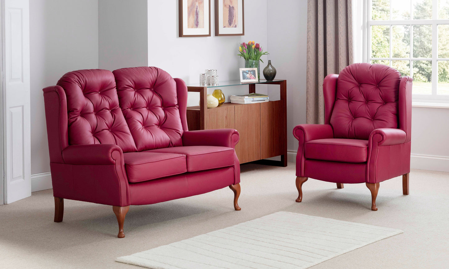 Celebrity Woburn Legged Fixed Leather Fireside Chair