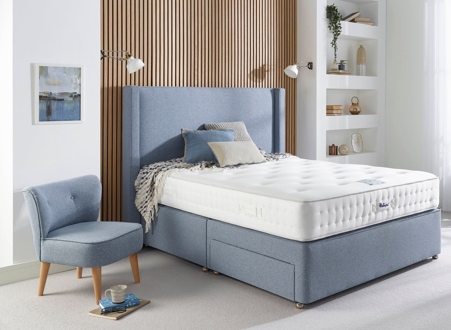 Relyon Rufford Memory 1500 Pocket Sprung Luxurious Hand Made Medium to Firm Feel Mattress