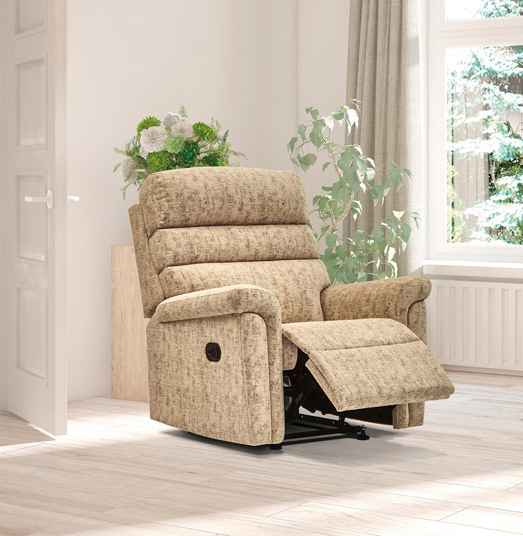 Sherborne Comfi-Sit Manual Recliner Fabric Armchair