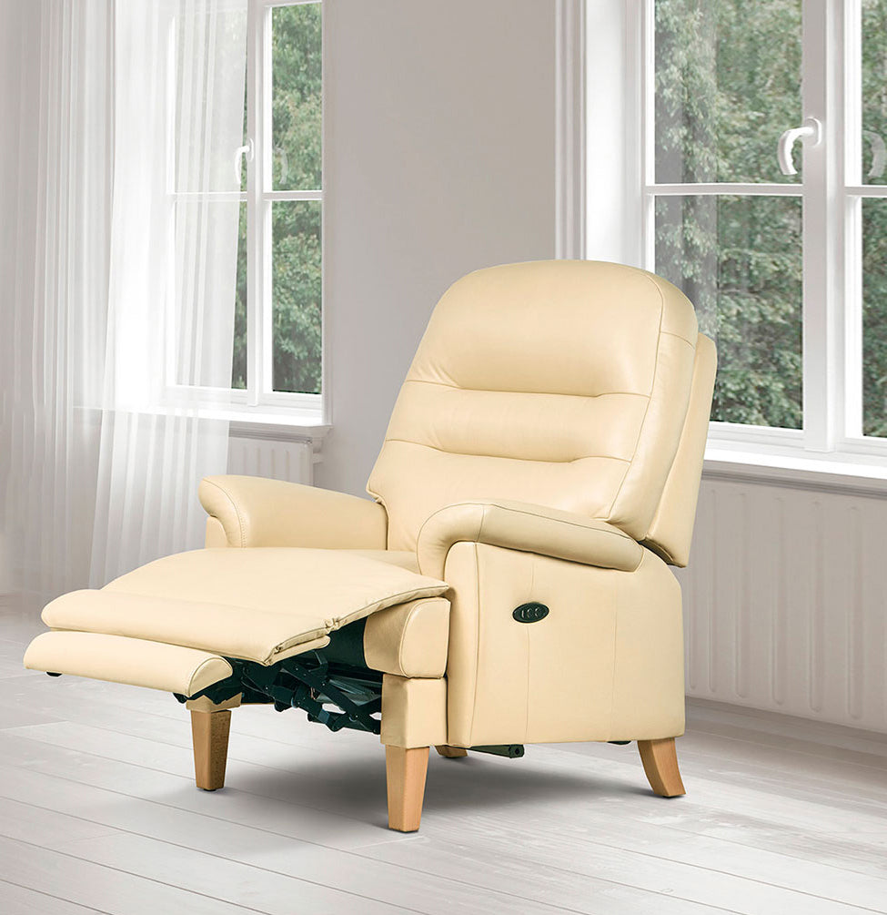 Sherborne Keswick Fireside Classic Electric Powered Recliner Leather Armchair