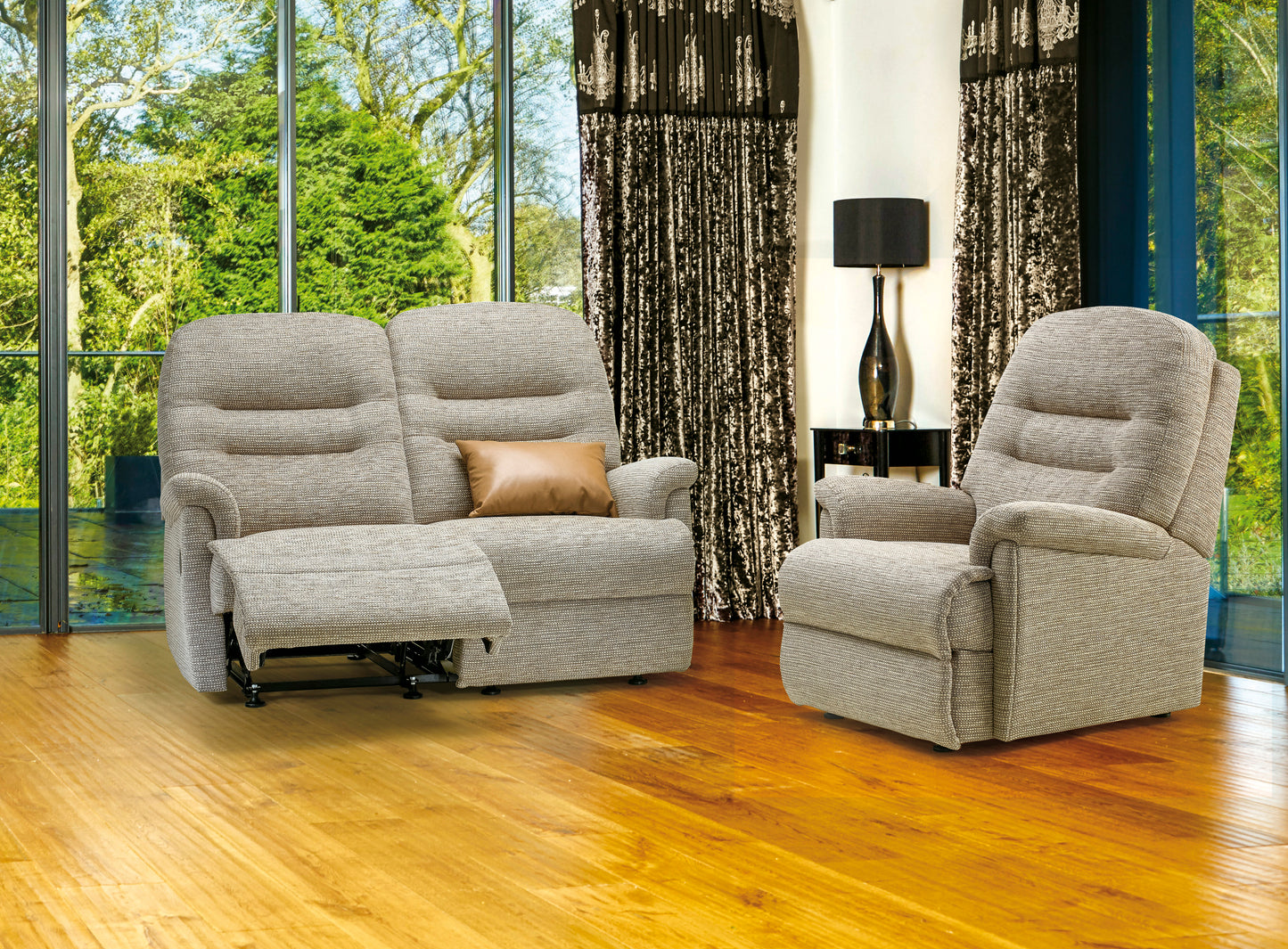 Sherborne Keswick Three Seater Fixed Fabric Sofa