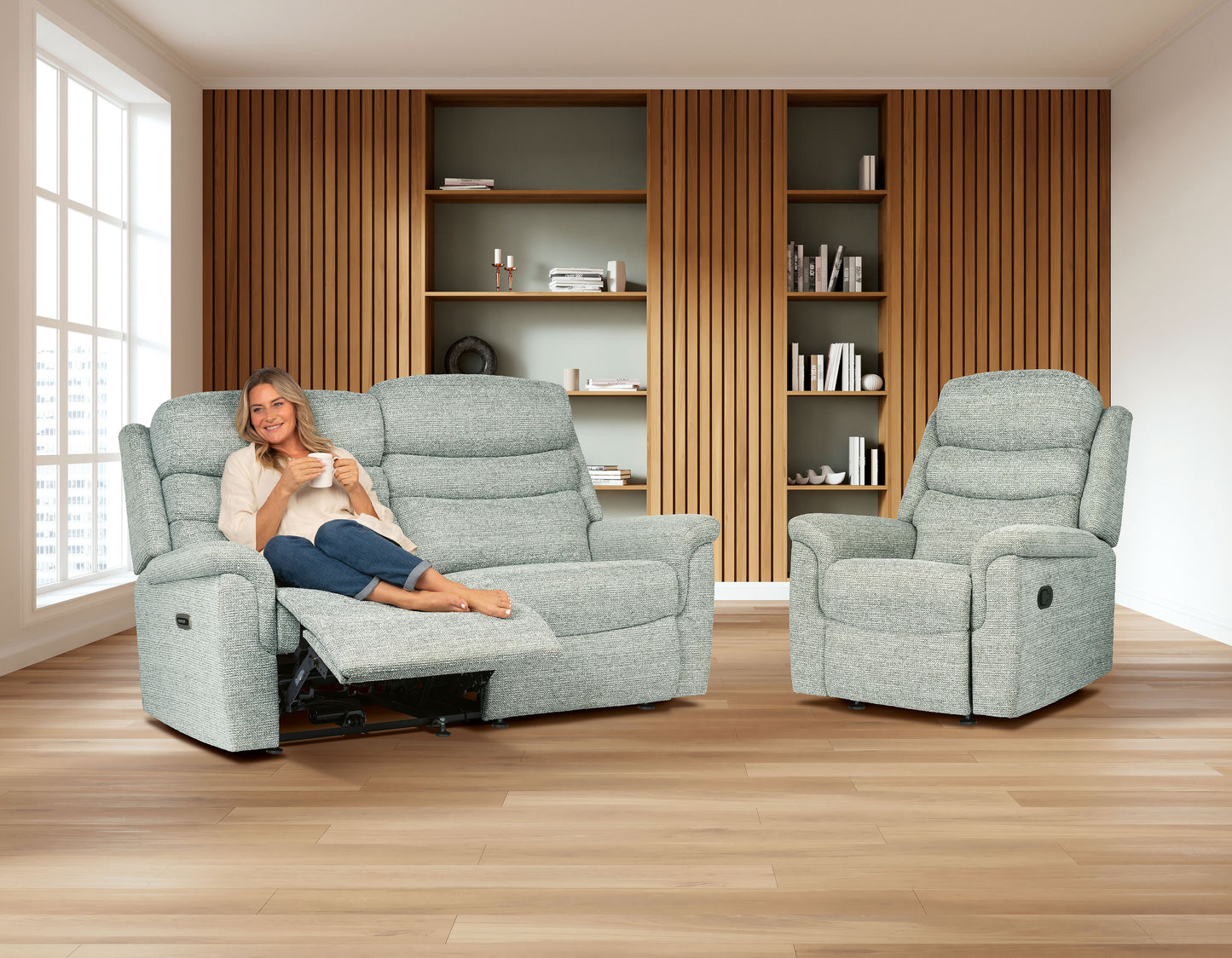 Sherborne Leyburn Fixed Fabric Armchair