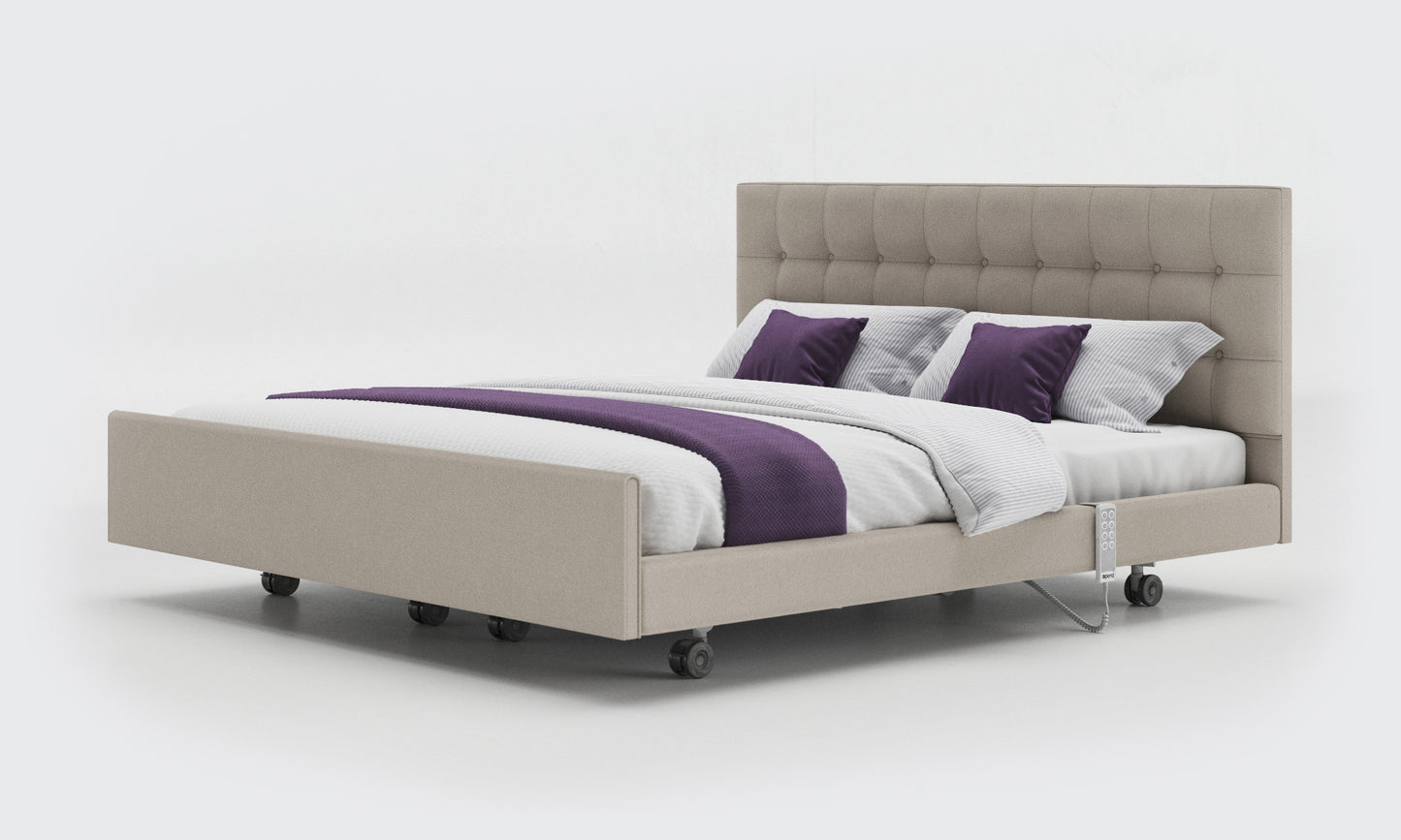 Opera Signature Comfort Profiling High Low Home Care Adjustable Bed With A Natural 1000 Pocket Sprung Soft Medium Feel Mattress VAT FREE
