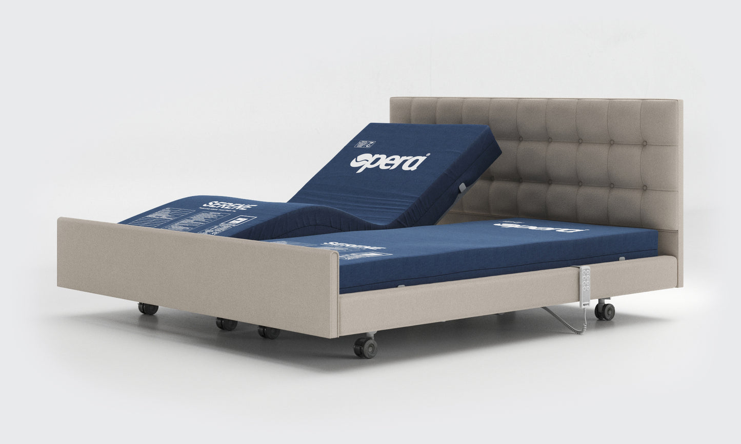 Opera Signature Comfort Profiling High Low Home Care Adjustable Bed With A Serene Foam Soft to Medium Feel Mattress VAT FREE