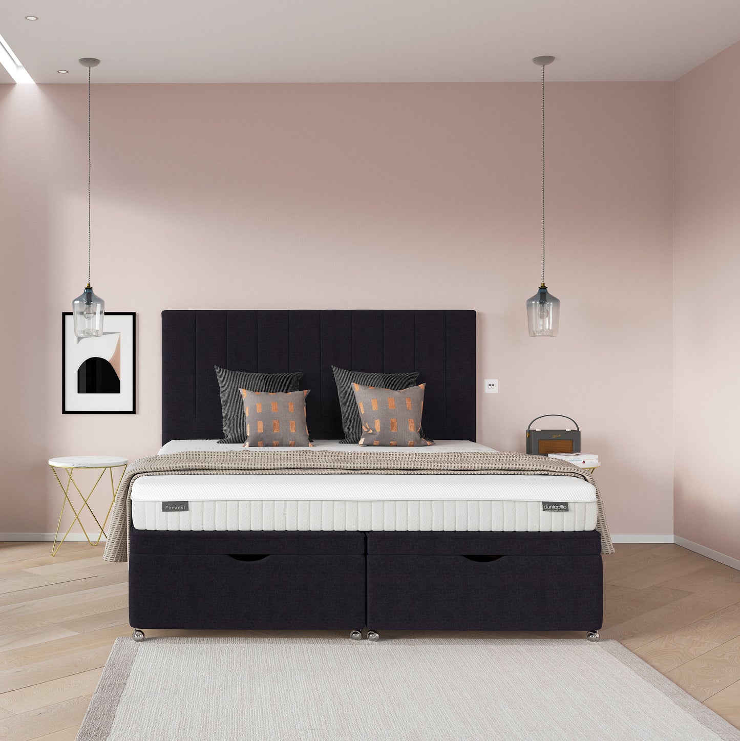 Dunlopillo Core Firmrest Latex Luxury Divan Bed Set