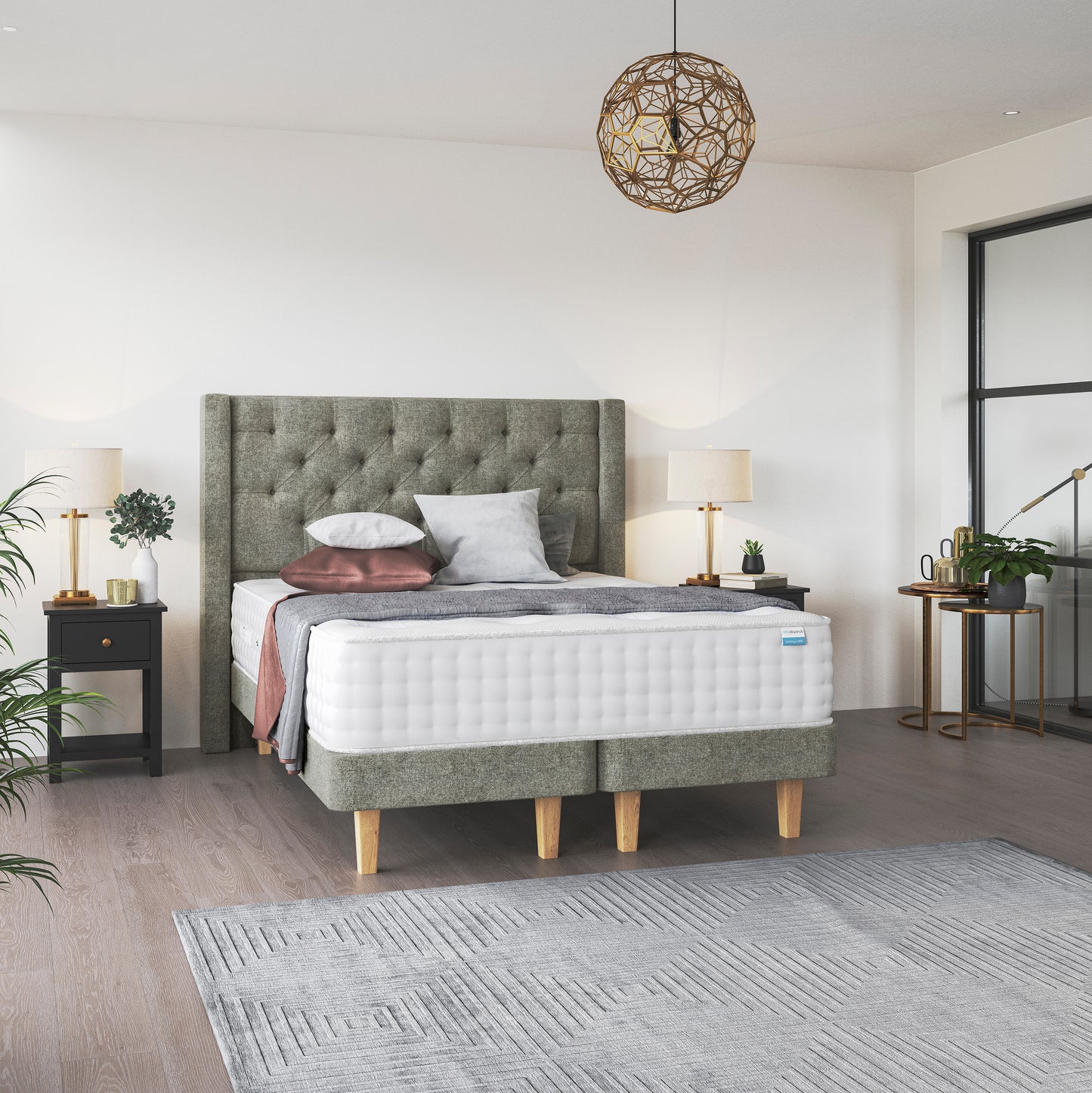 Dunlopillo Elite Supreme Premium Talalay Latex Divan Bed Set