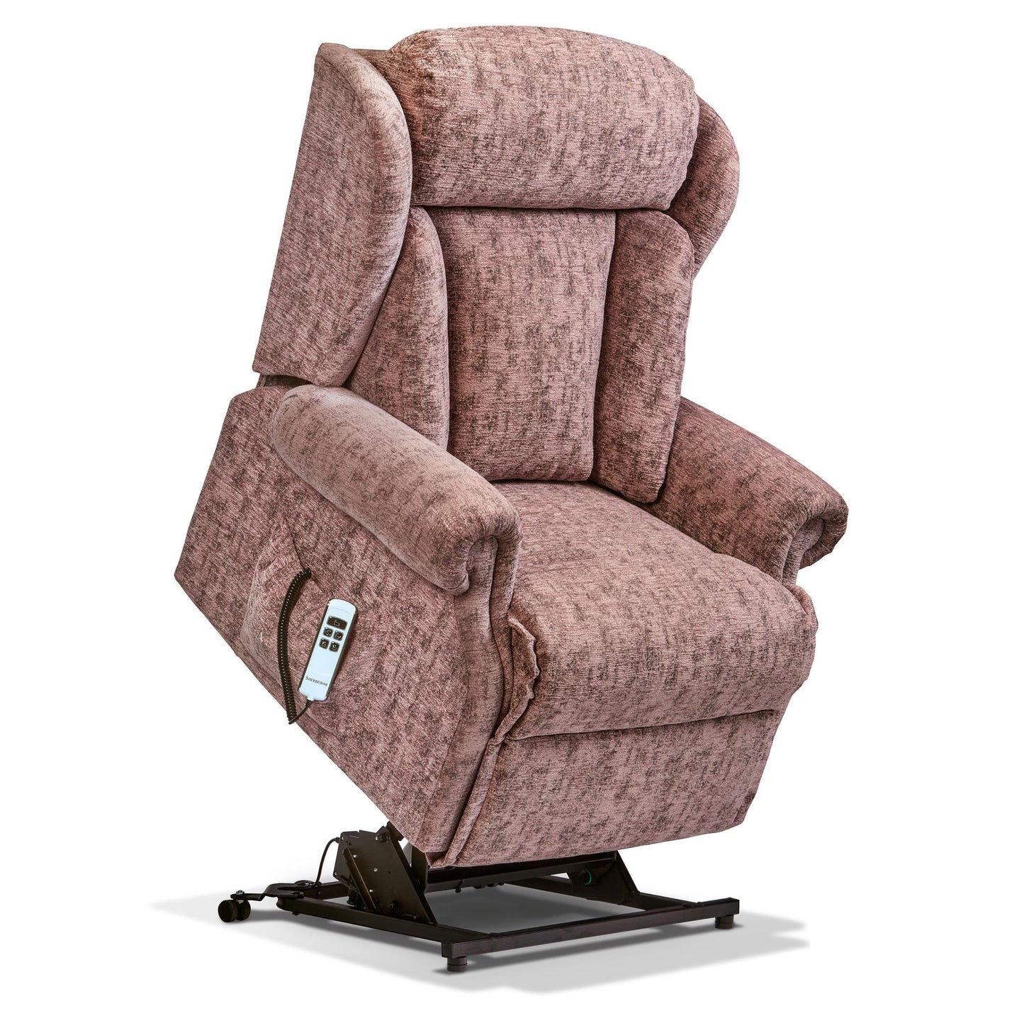 Sherborne Cartmel Single Motor Fabric Riser Recliner Armchair With Lumbar & Headrest Adjustment Option VAT FREE
