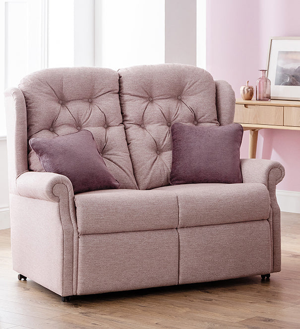 Celebrity Woburn Two Seater Settee Manual Reclining Fabric Sofa With Mammoth Foam