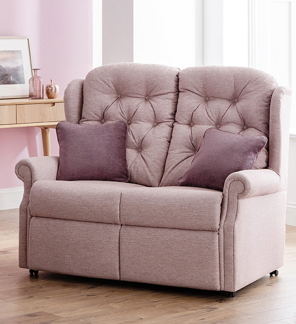 Celebrity Woburn Two Seater Settee Manual Reclining Fabric Sofa With Mammoth Foam