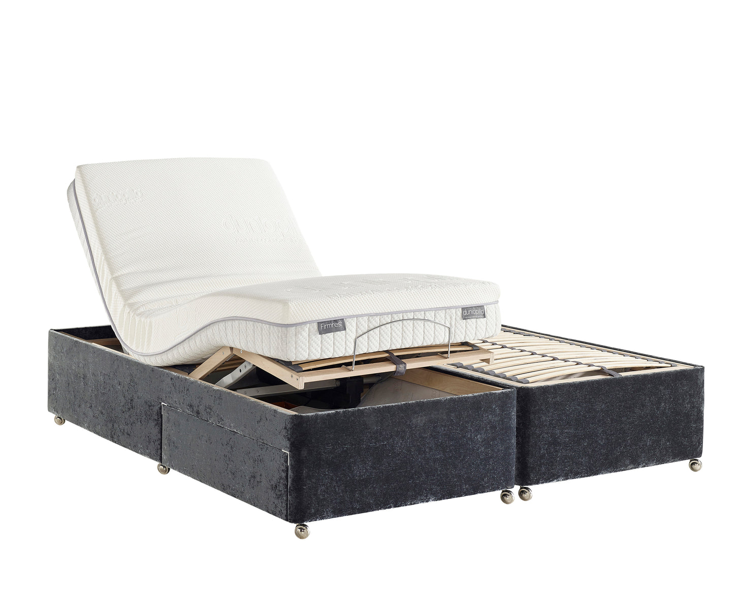 Dunlopillo Firmrest Premium Talalay Latex Electric Adjustable Bed Set