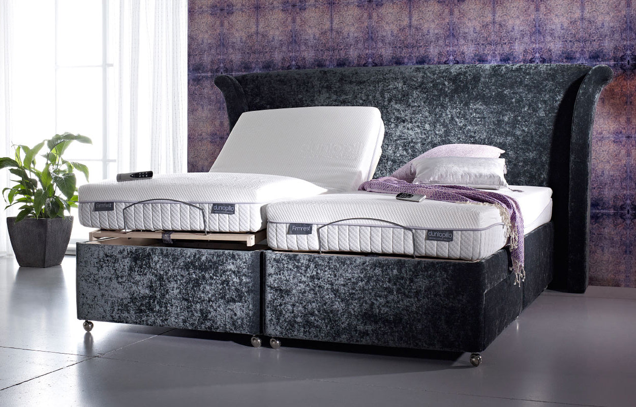 Dunlopillo Firmrest Premium Talalay Latex Electric Adjustable Bed Set