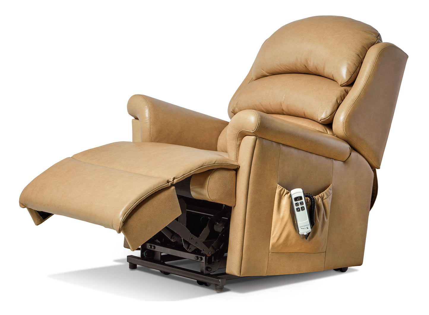 Sherborne Albany Dual Motor Leather Rise And Recliner Armchair VAT FREE