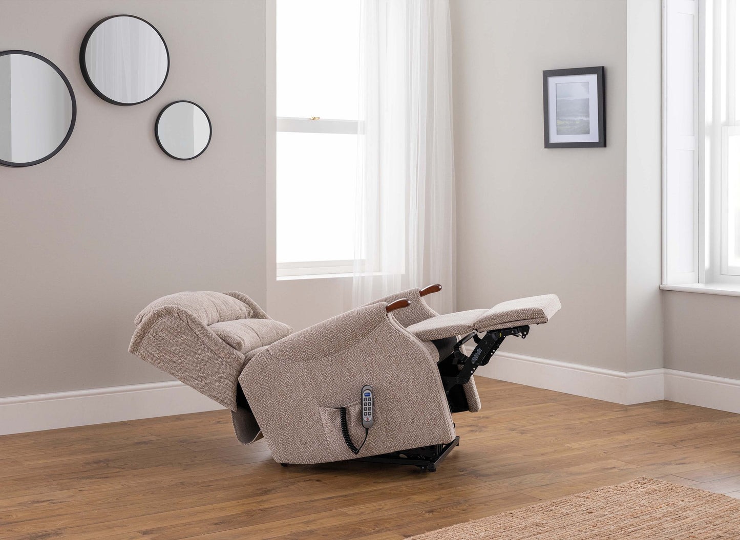 Celebrity Westbury Cloud Zero Triple Motor Rise And Recliner Fabric Armchair With Mammoth Foam & Lumbar & Headrest Adjustment Option VAT FREE