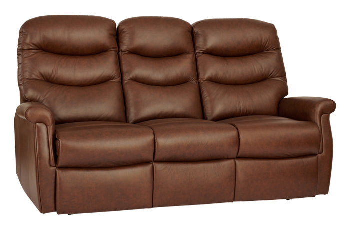 Celebrity Hollingwell Three Seater Electric Powered Reclining Leather Sofa With Lumbar & Headrest Adjustment Option