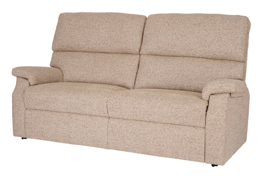 Celebrity Newstead Three Seater Settee Electric Powered Reclining Fabric Sofa With Lumbar & Headrest Adjustment Option