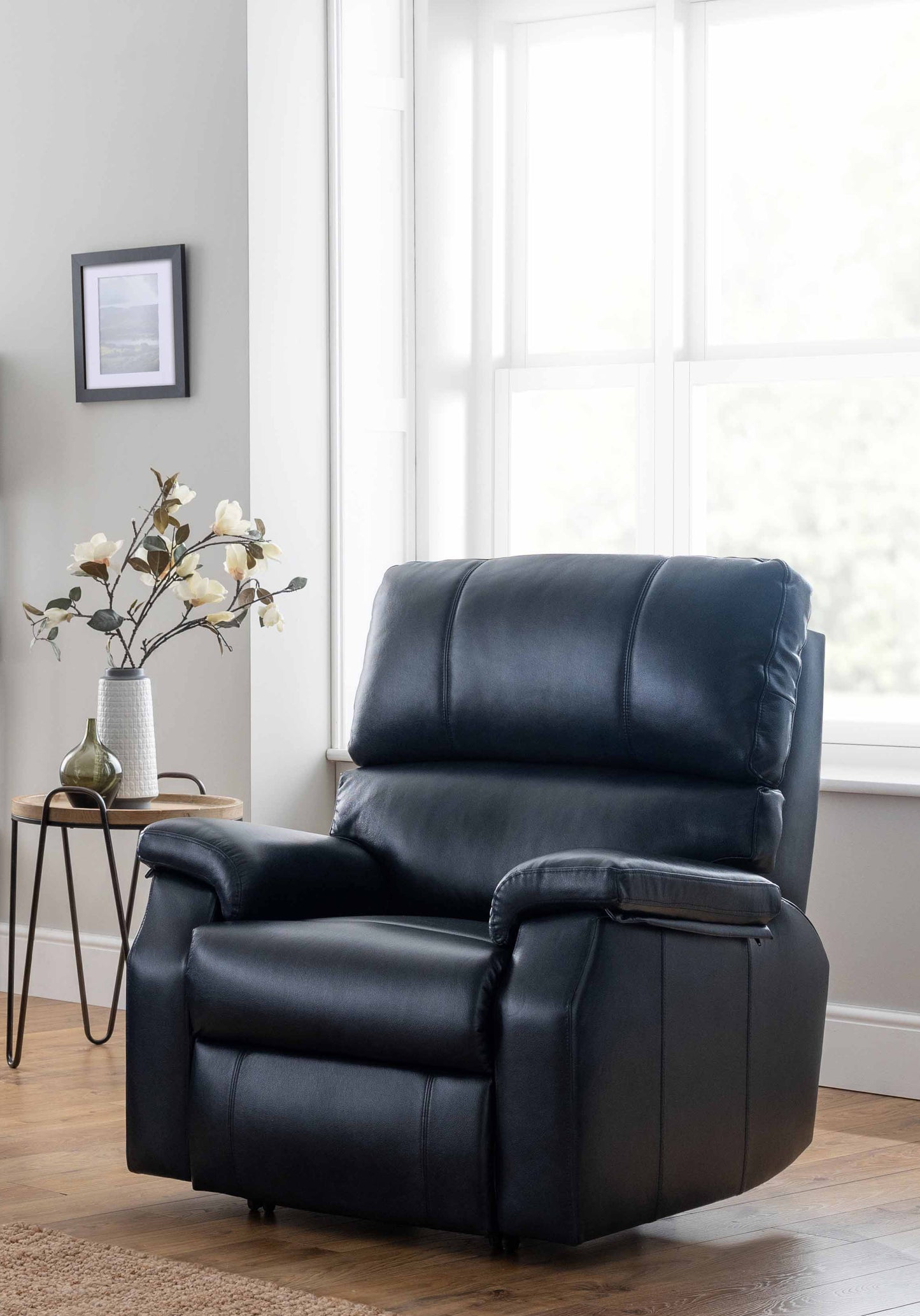 Celebrity Newstead Dual Motor Rise And Recliner Leather Armchair With Adjustable Headrest Option VAT FREE