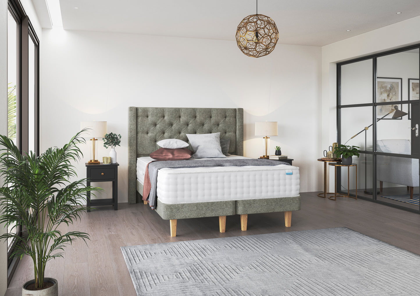 Dunlopillo Elite Supreme Premium Talalay Latex Divan Bed Set