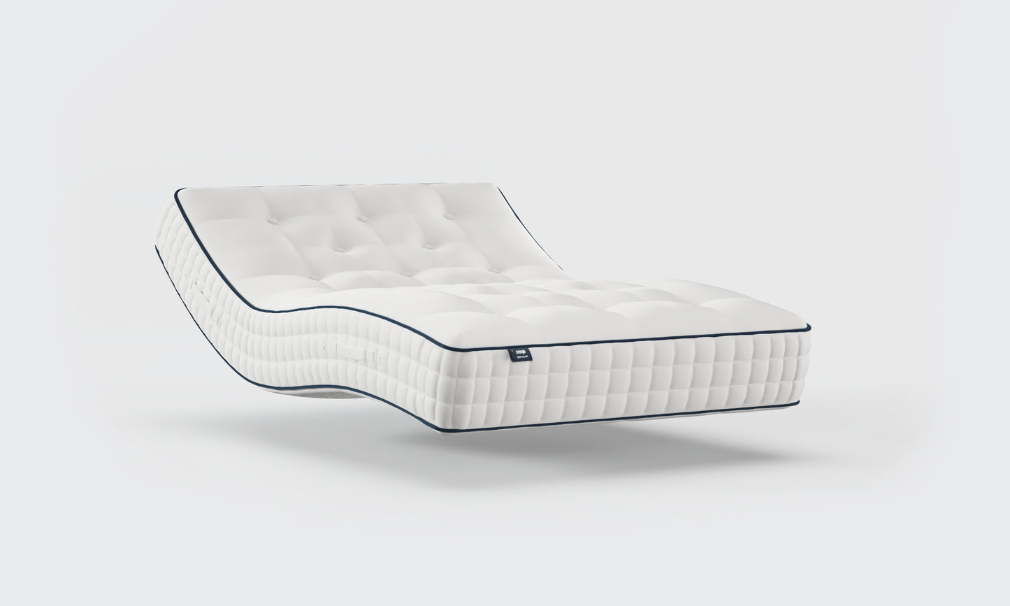 Natural 1000 Pocket Sprung Soft To Medium Feel Adjustable Bed Mattress VAT FREE