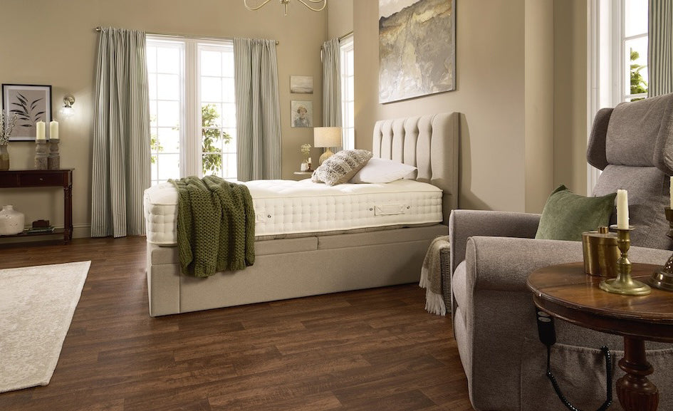 Coral Motion Divan Adjustable Bed With A Gel Pro 4000 Pocket Sprung Medium Firm Feel Mattress VAT FREE