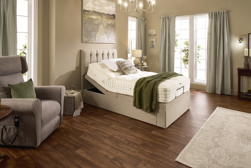 Coral Motion Divan Adjustable Bed With A Gel Pro 4000 Pocket Sprung Medium Firm Feel Mattress VAT FREE