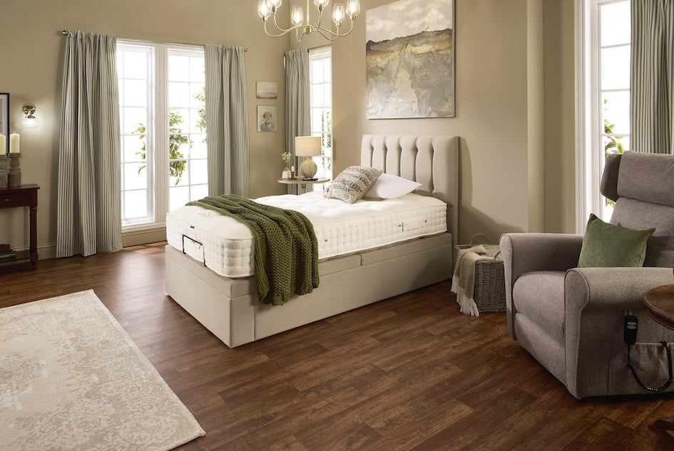 Coral Motion Divan Adjustable Bed With A Gel Pro 4000 Pocket Sprung Medium Firm Feel Mattress VAT FREE