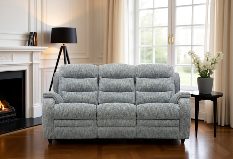 Parker Knoll Michigan 25 Electric Power Recliner Fabric Three Seater Sofa