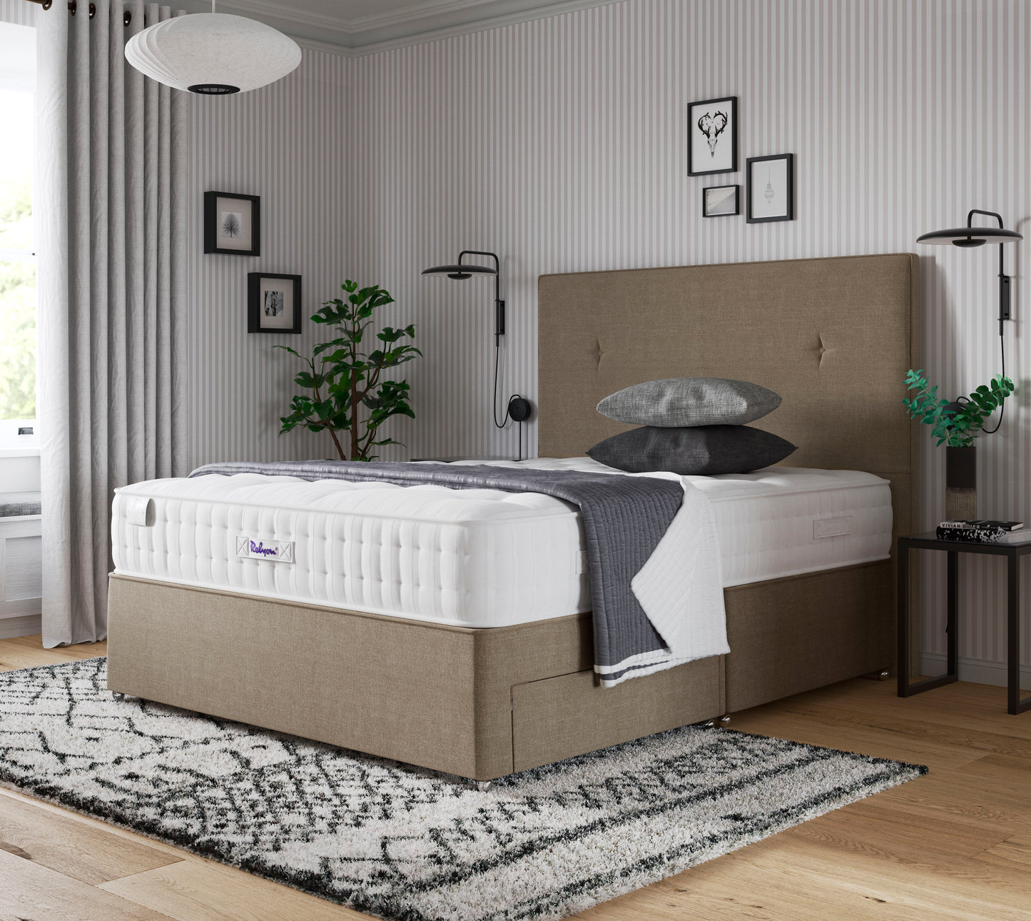 Relyon Barton Ortho 1000 Pocket Sprung Luxurious Hand Made Firm Feel Mattress