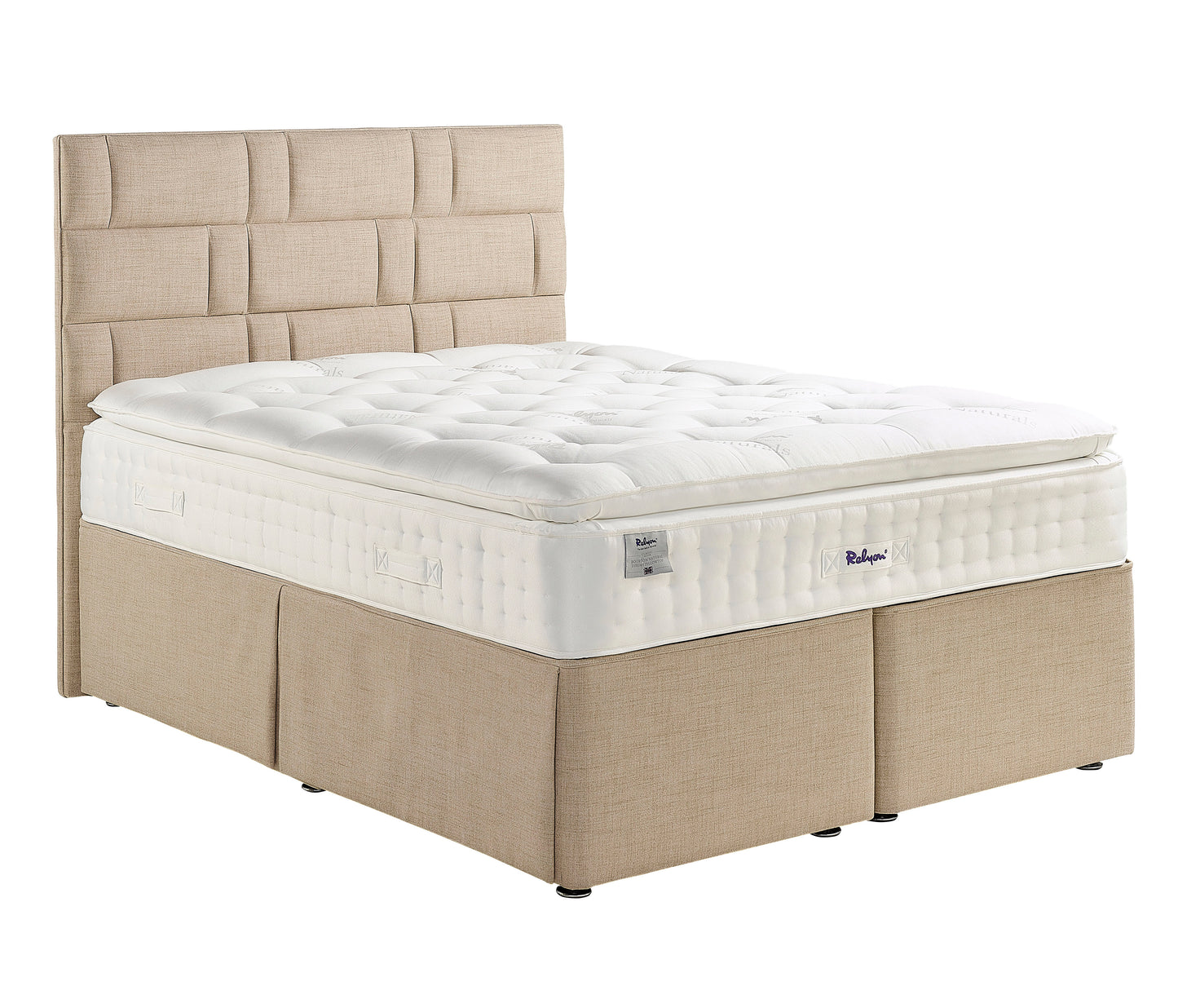 Relyon Bourton Natural Luxury Pillow Top 2150 Pocket Sprung Luxurious Hand Made Medium Feel Mattress
