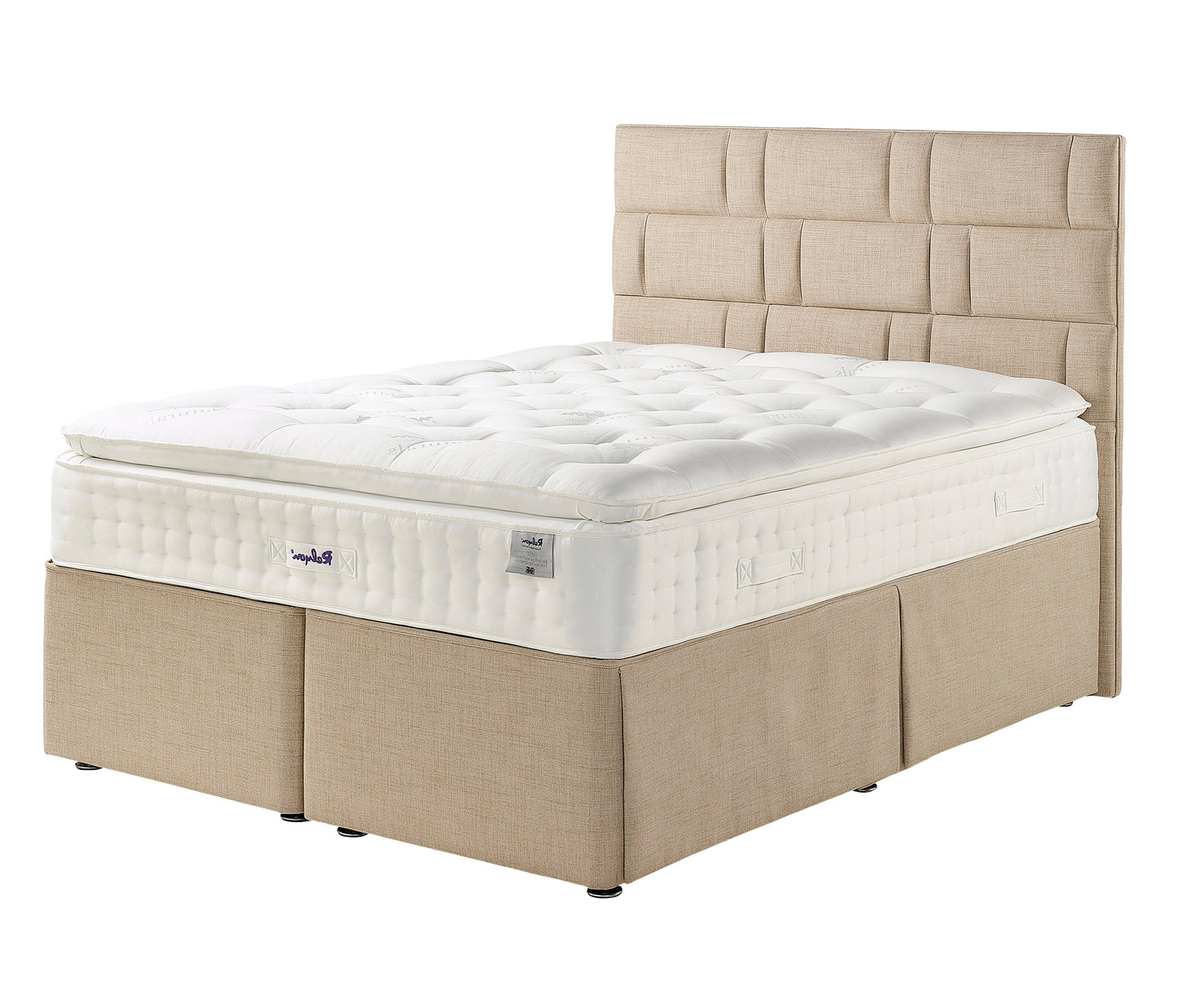 Relyon Bourton Natural Luxury Pillow Top 2150 Pocket Sprung Luxurious Hand Made Medium Feel Mattress