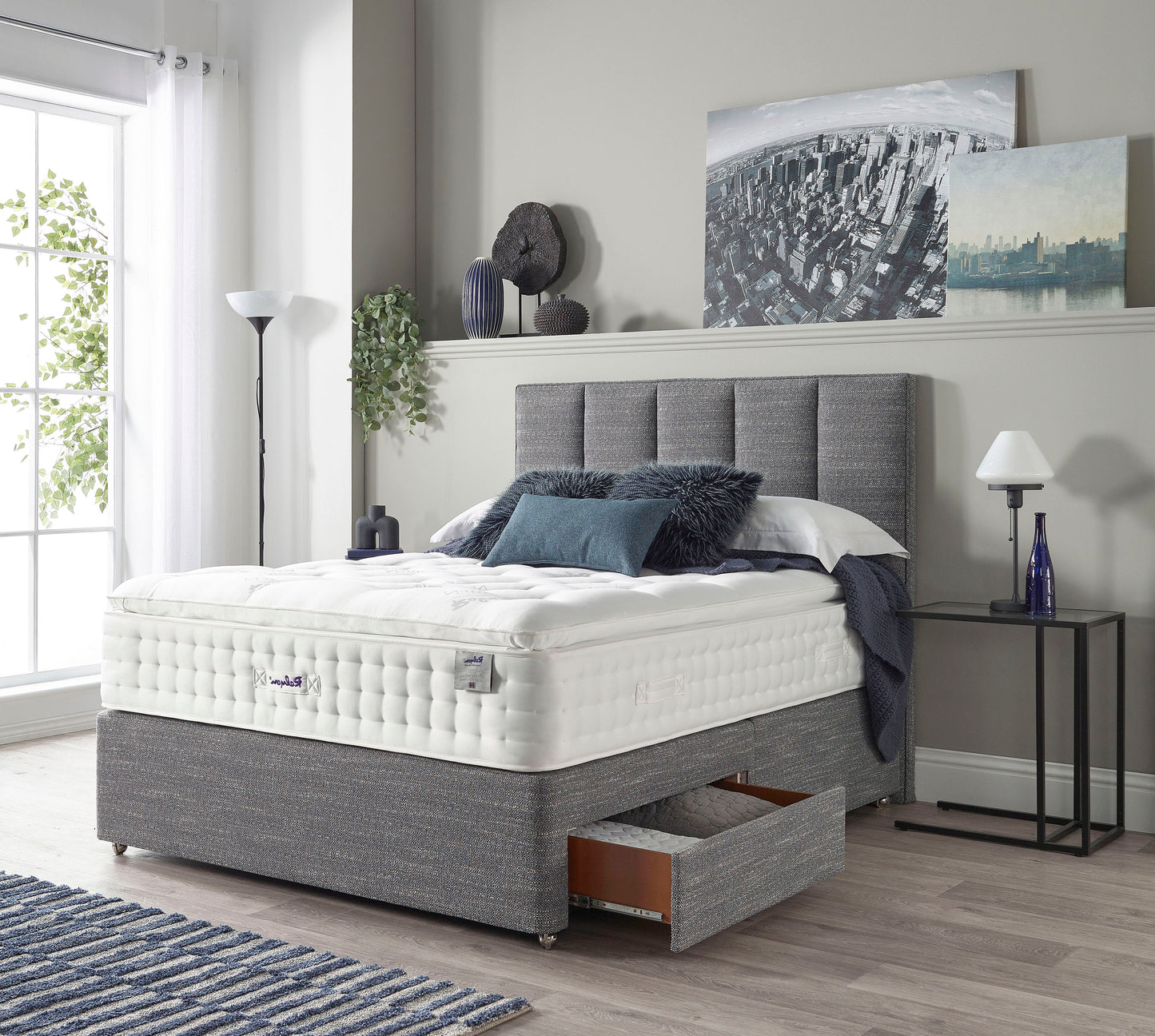 Relyon Chiltern Natural Luxury Pillow Top 2500 Pocket Sprung Luxurious Hand Made Medium Feel Mattress