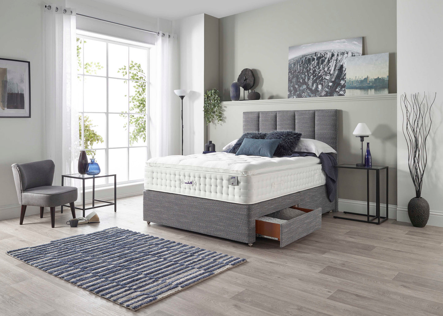 Relyon Chiltern Natural Luxury Pillow Top 2500 Pocket Sprung Luxurious Hand Made Medium Feel Mattress