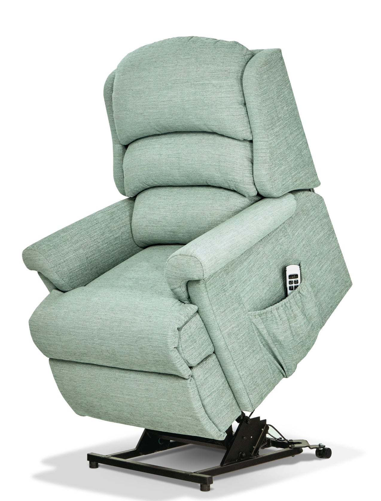 Sherborne Albany Single Motor Fabric Rise And Recliner Armchair VAT FREE