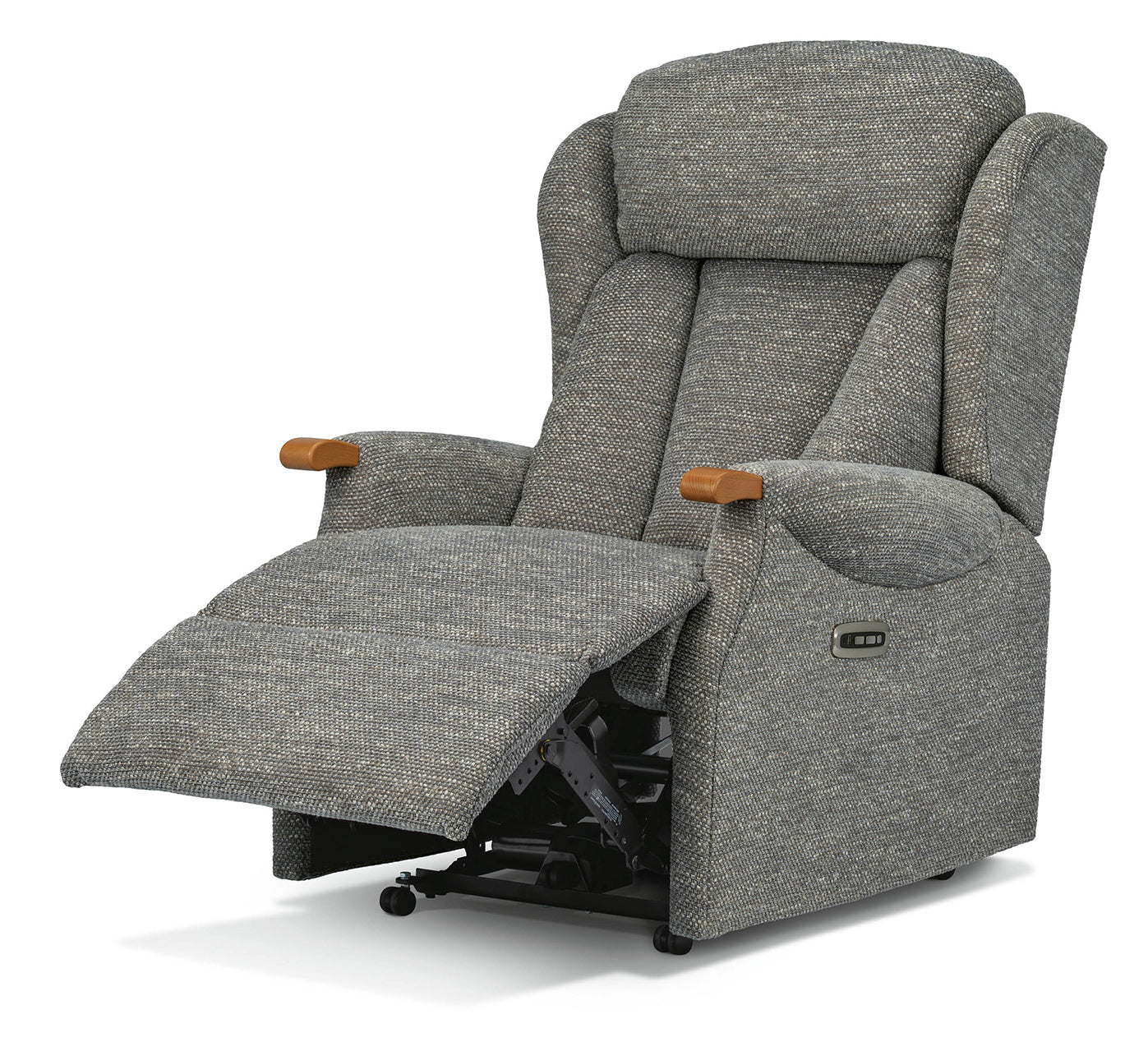 Sherborne Cartmel Knuckle Electric Powered Recliner Fabric Armchair With Headrest Adjustment Option