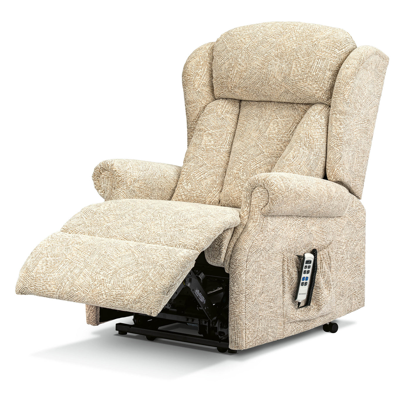 Sherborne Cartmel Electric Powered Recliner Fabric Armchair With Headrest Adjustment Option