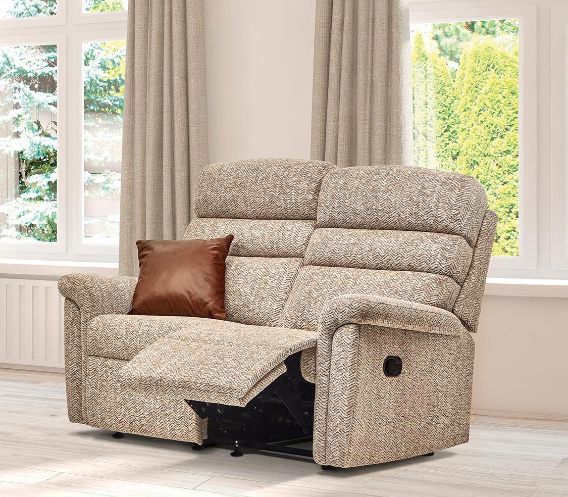 Sherborne Comfi-Sit Two Seater Manual Reclining Fabric Sofa