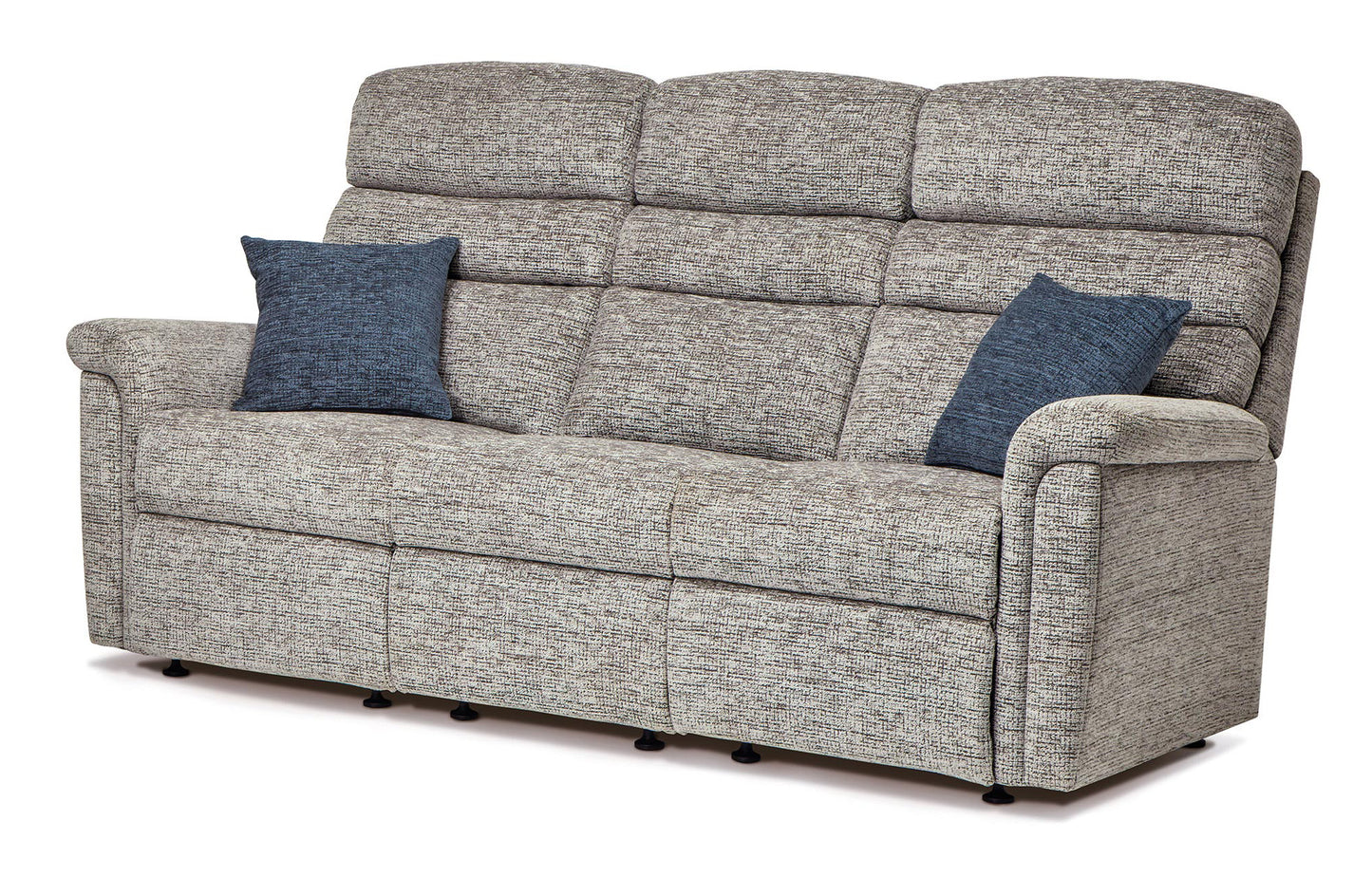Sherborne Comfi-Sit Three Seater Electric Reclining Fabric Sofa With Headrest Adjustment Option