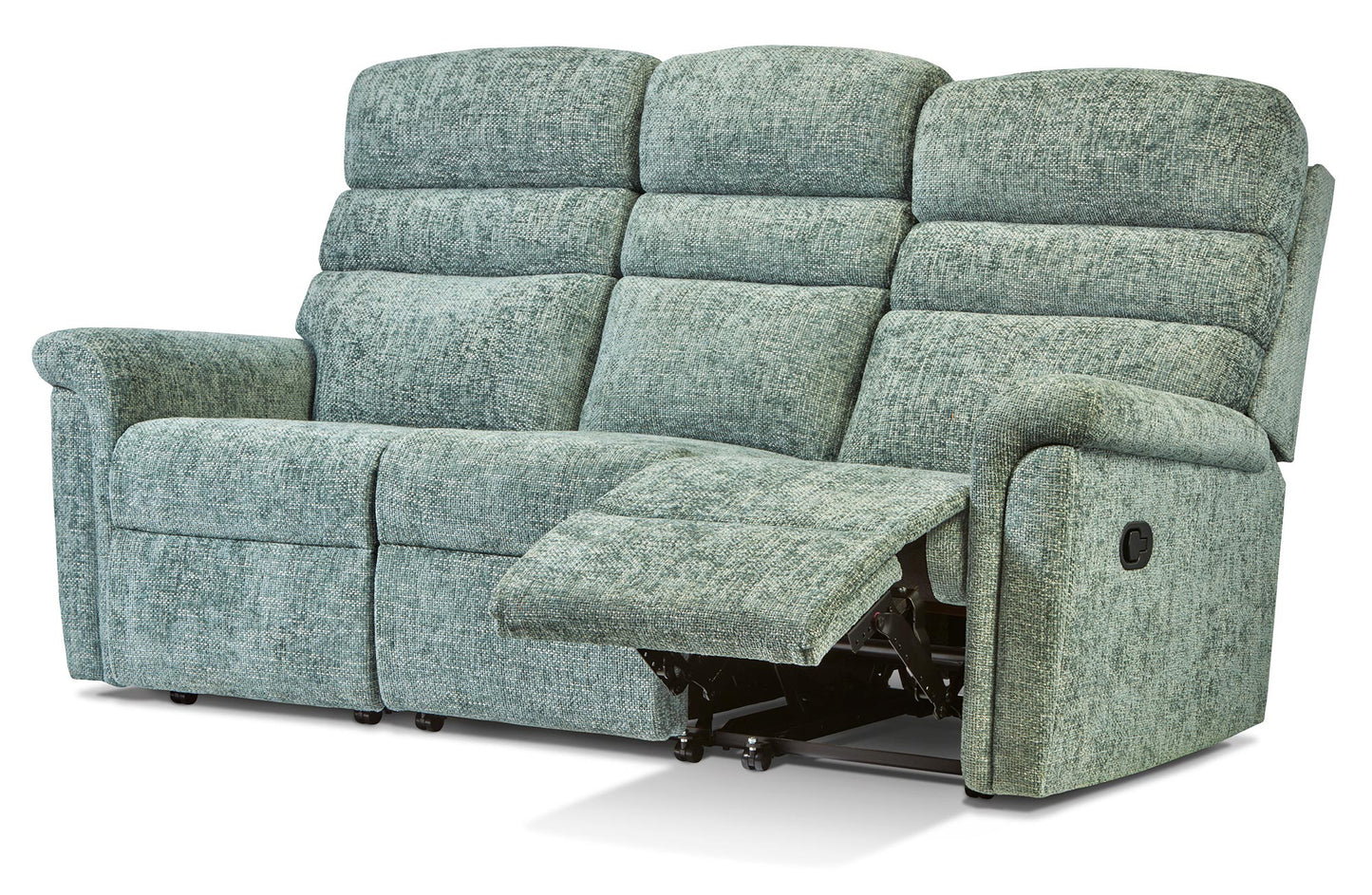 Sherborne Comfi-Sit Three Seater Electric Reclining Fabric Sofa With Headrest Adjustment Option