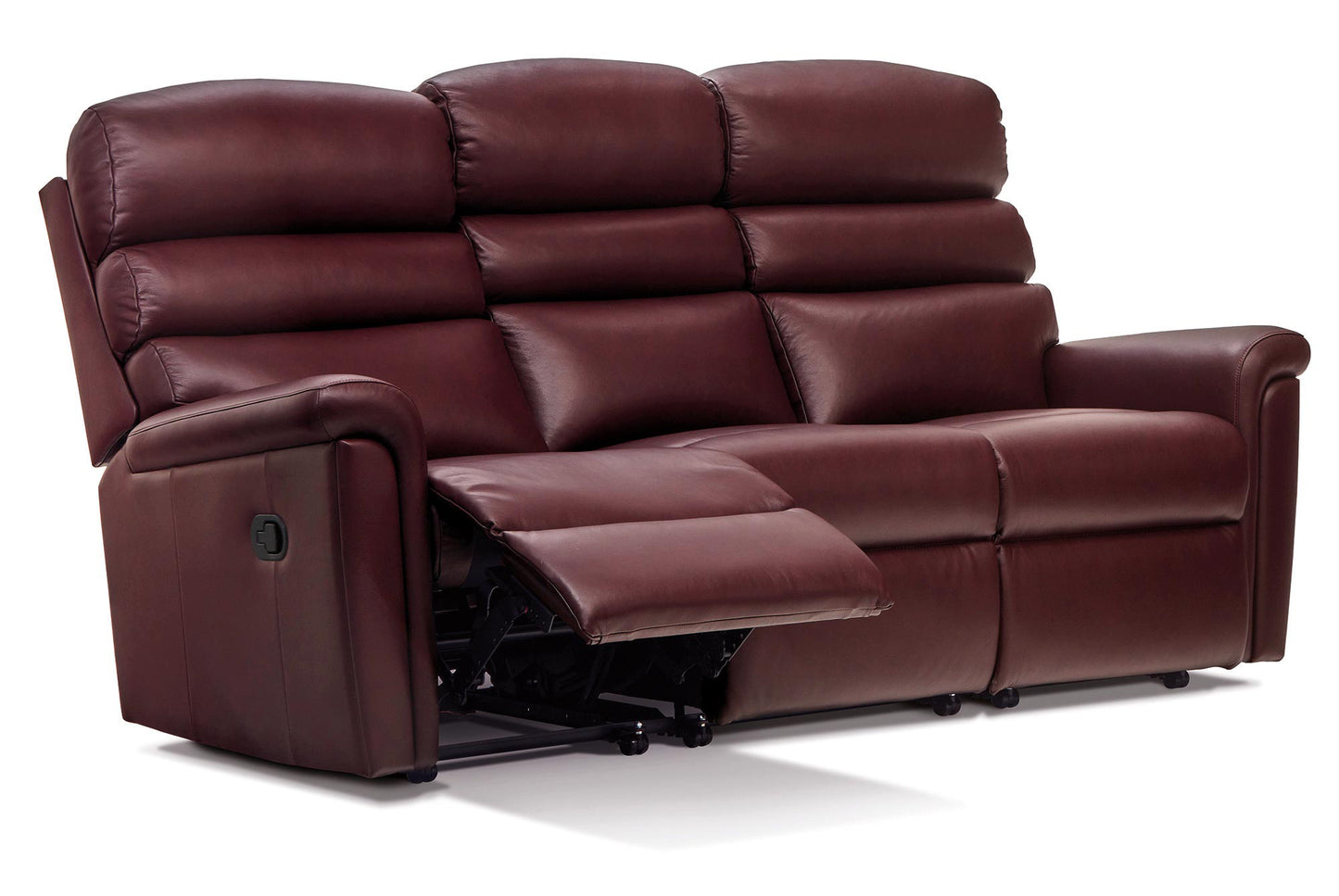Sherborne Comfi-Sit Three Seater Electric Reclining Leather Sofa With Headrest Adjustment Option